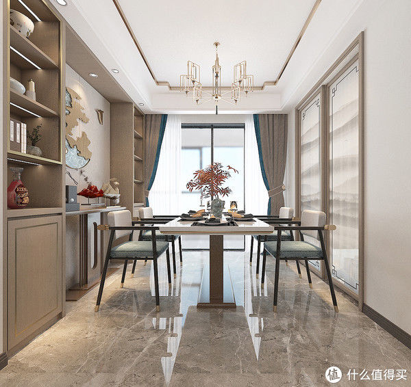 中式风格|长沙夫妻的新家，122㎡现代新中式，去繁就简，打造温馨舒适的氛围