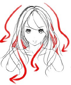头发怎么画出层次感?教你头发走向和层次的绘画技巧!