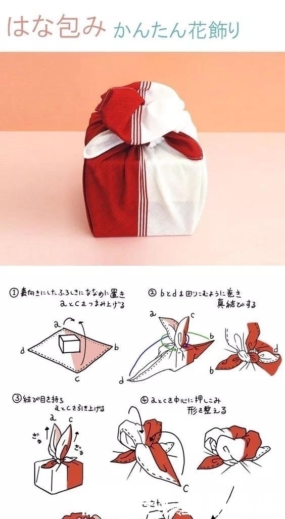 皮带子 一块布打两个结,变身大容量高颜值收纳包,几十种折法好强大