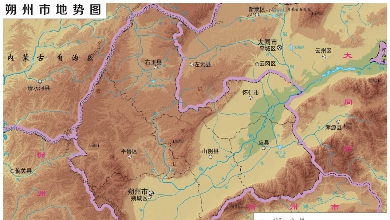 山西省|12张地形图，快速了解山西省各市