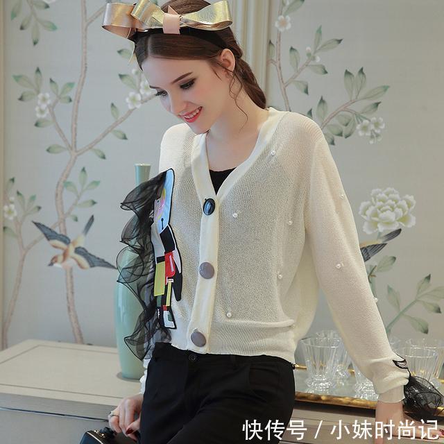 春天 慵懒气息浓郁的针织开衫,是这春天的必备