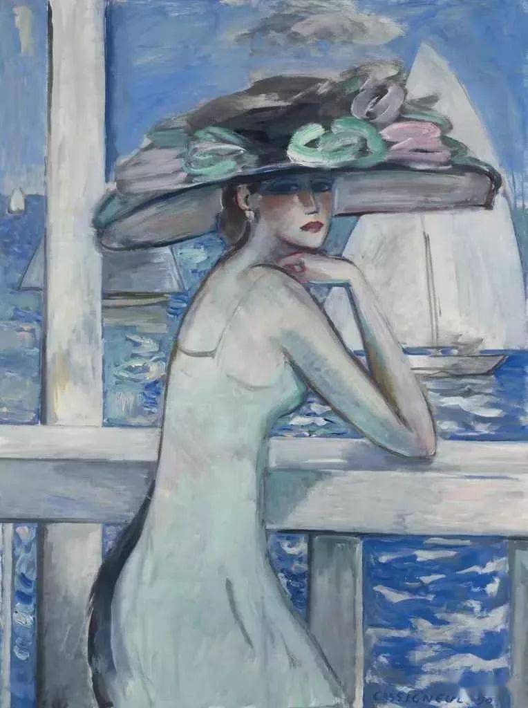 野兽主义#皮埃尔·卡西尼尔:领略野兽主义奔放节奏和表现主义浓烈意蕴油画作品