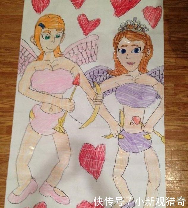 安娜公主|九岁男童笔下的迪士尼公主，艾莎和安娜被丑化，爱丽丝公主最相似