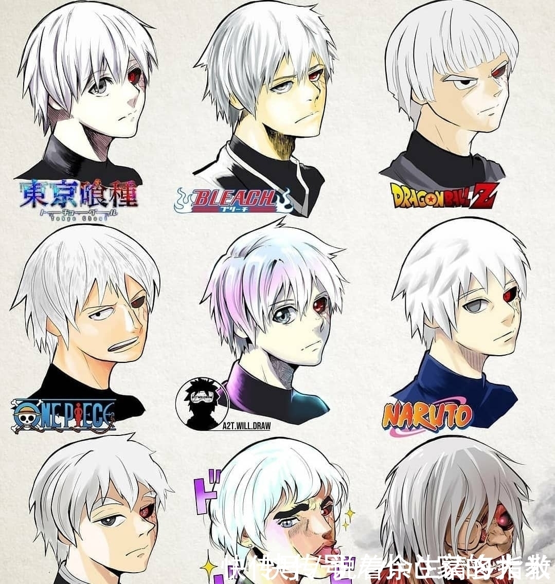 风格|不同画风的动漫人物,五条悟帅到极致,鸣人过于可爱