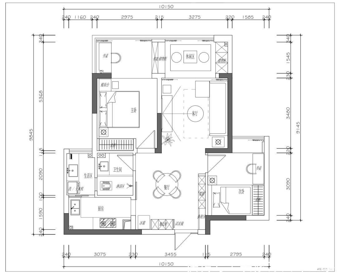 恋人|116平现代风四居室，一个有恋人感觉的温暖的家