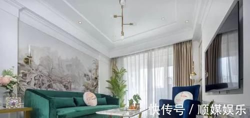 餐厨一体|87㎡小三房,电视墙太漂亮了,尤其“餐厨一体”实用极了