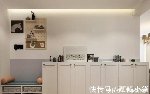 鞋柜|110平三房户型,装修成现代北欧风还带一个大大的衣帽间!