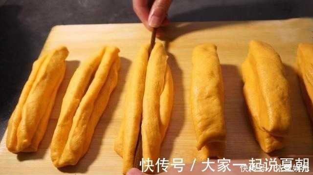 面团|红薯也能做油条，很多人不知道，不用泡打粉，蓬松酥脆好吃