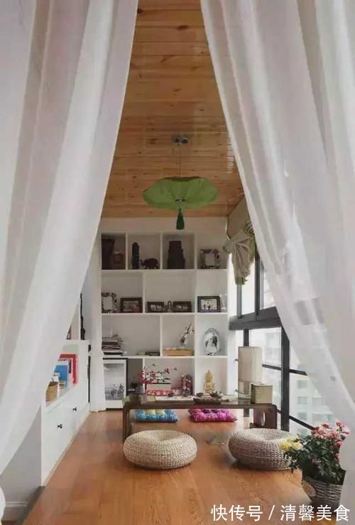 书房|你家阳台只用来晾衣服这样改造,你的家能够大一倍