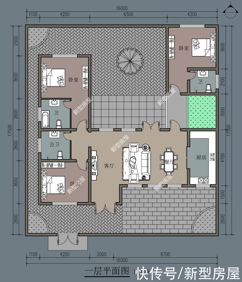 别墅|农村别墅不是越高越好,分享10套一层户型图纸,父母看了一定喜欢