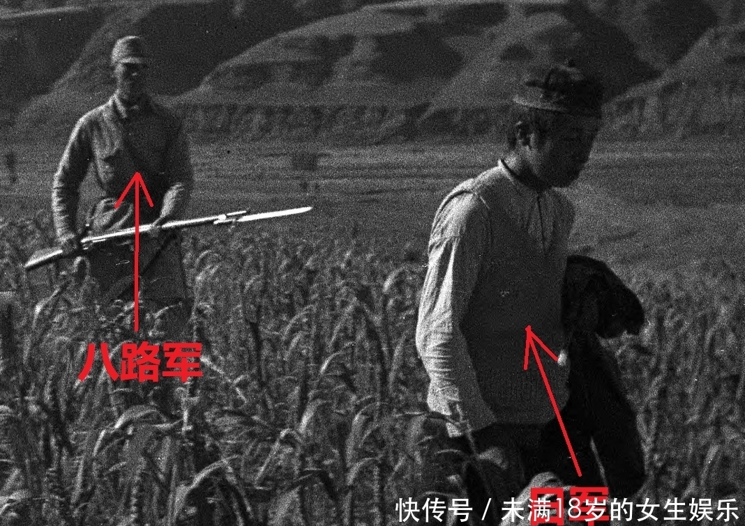 画面|6个八路在高粱地里抓到1个日军士兵,摄影师拍下这一珍贵画面