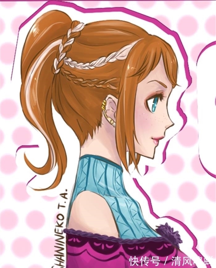 迪士尼公主&插画师将迪士尼公主绘成流行概念风格,使之充满少女活力