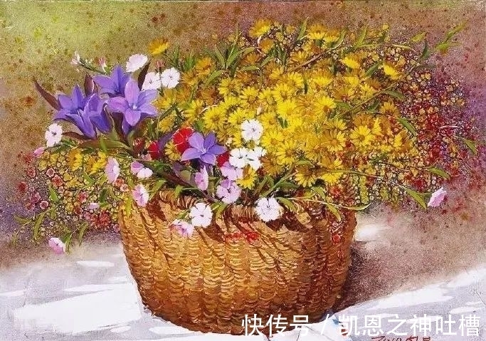 画家|沉寂20年，她用鲜花诠释爱意，仅仅看了10次而已