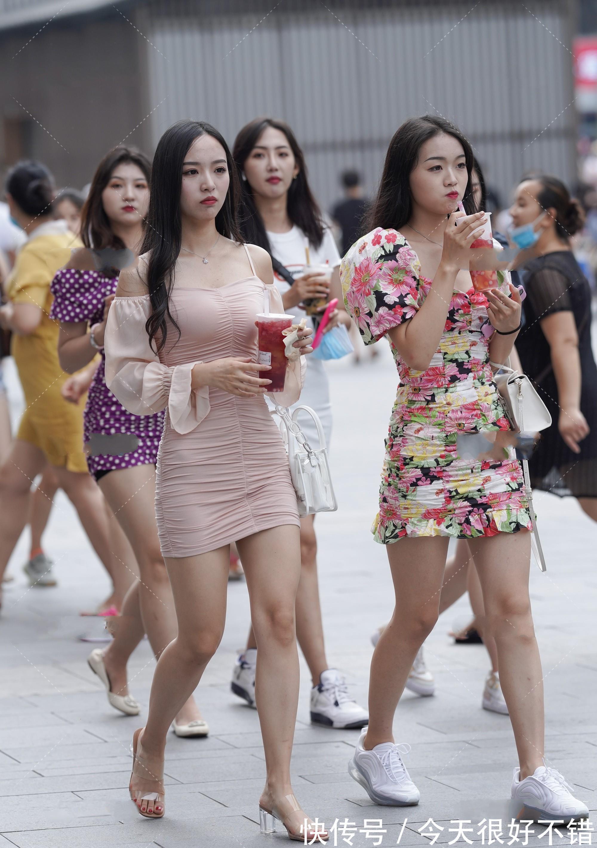 方领|一字肩连衣裙,温柔美好,出落亭亭玉立