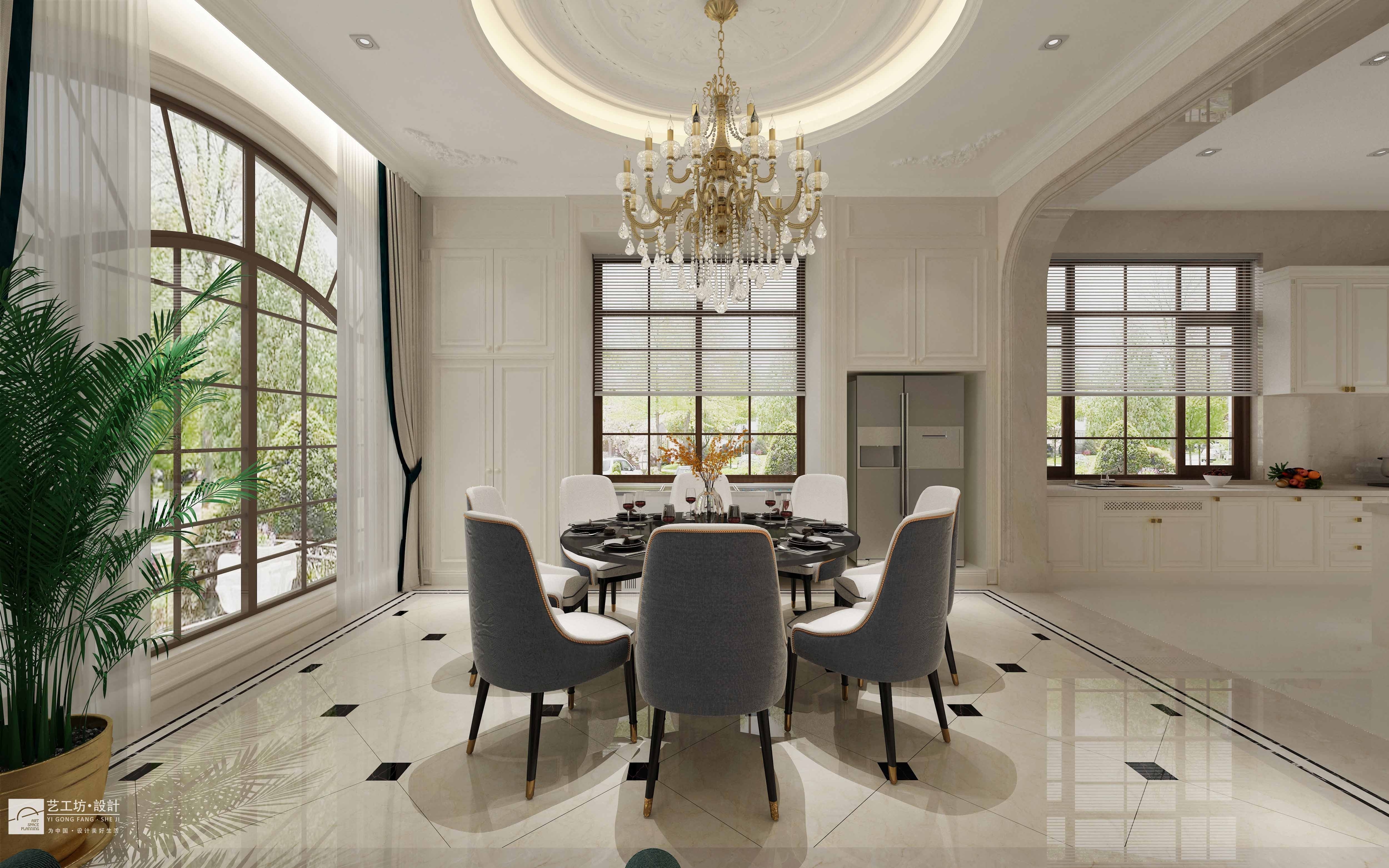 装修|广州汇景新城别墅装修丨现代简欧风格实景装修效果案例