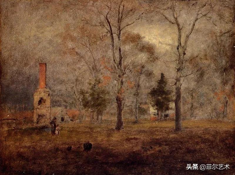 风景|美国新风景画派的先驱画家乔治·英尼斯漂亮的风景油画作品欣赏