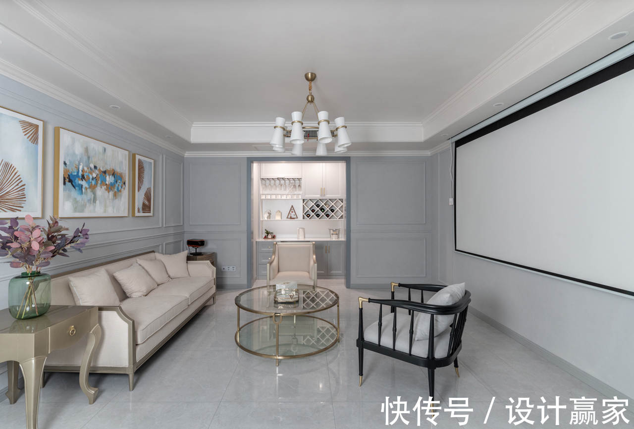 时尚|297㎡时尚美宅,华丽优雅的简美轻奢风,晒晒现场照