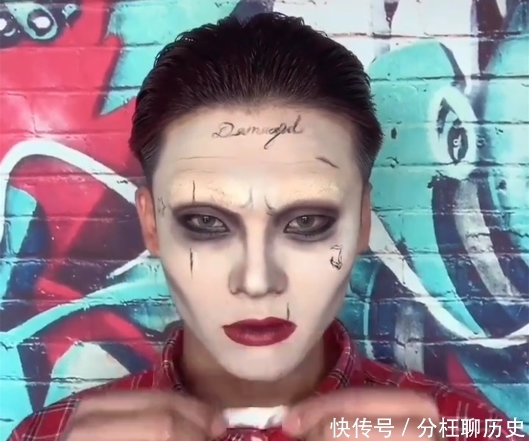 小丑|美妆博主有多厉害?小哥仿妆“小丑”,看到成品:墙都不服就服你