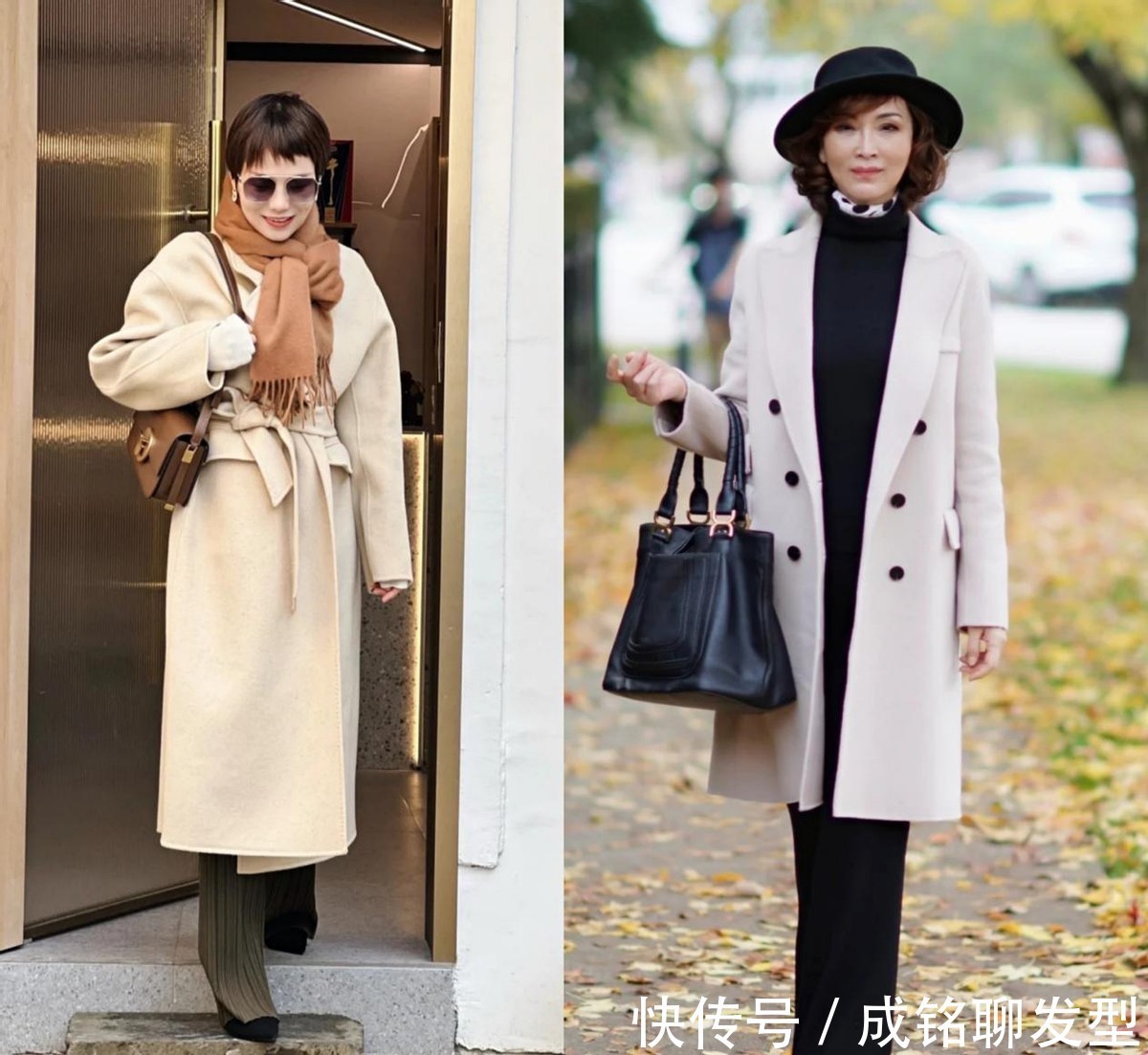 长大衣|五六十岁的女人放弃黑色大衣吧!这三个高级色大气又体面,超有范