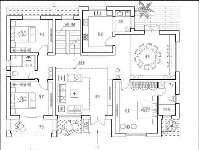 庭院|别墅设计两层新中式别墅太棒,不仅带两个露台,庭院还十分巴适!