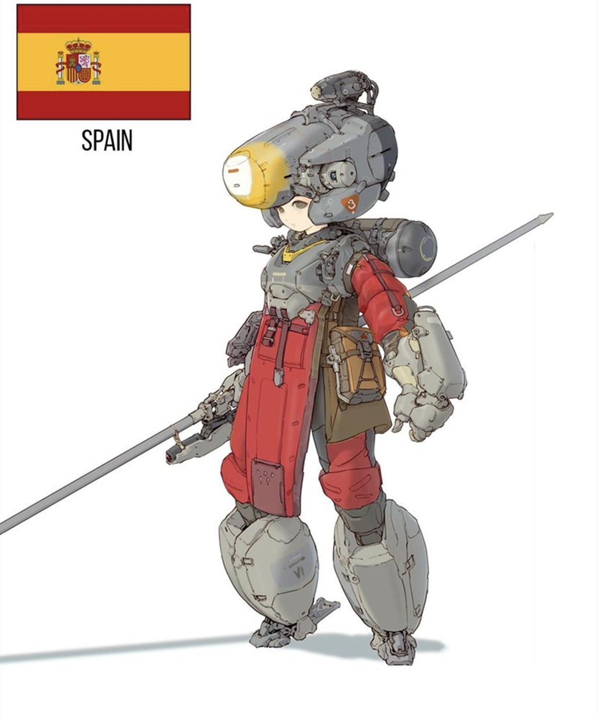 国旗|当机娘被设计成国旗的模样,有的现代感十足,有的还停留在近代