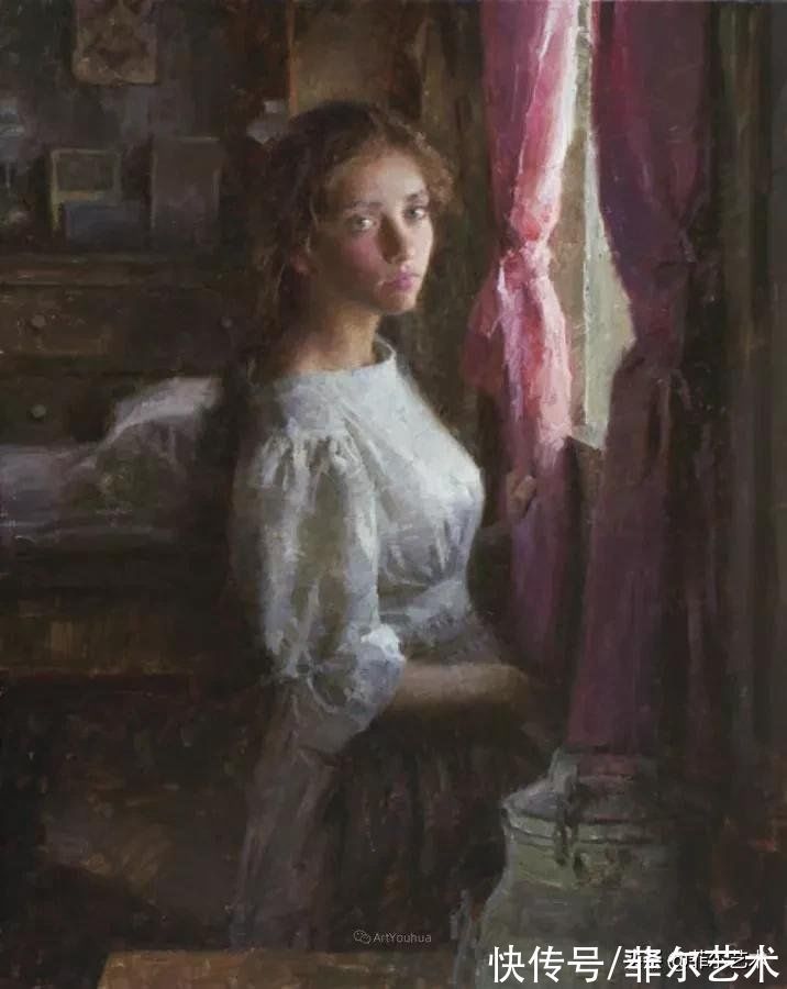 油画#色彩浓郁透明感富有表现力与感染力~画家摩根·威斯特林油画欣赏