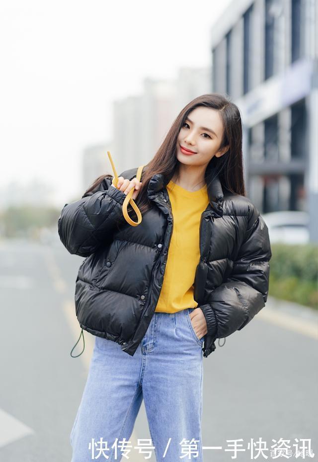 棉服 + 直筒裤，上班上学照着穿！