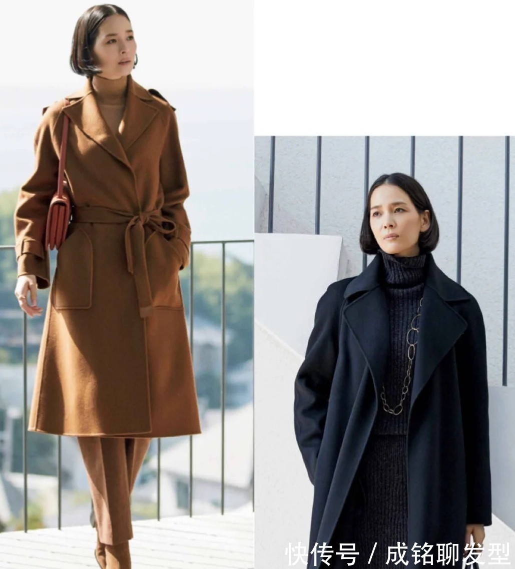 穿搭 50岁女人最美的冬日大衣穿搭!简单的款式色彩低调,照样精致优雅