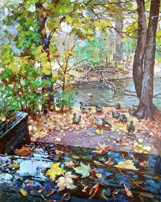 俄罗斯@浓郁的色彩,俄罗斯画家安德烈·米沙金的风景油画(一)