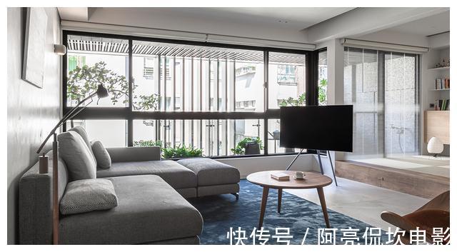 茶室|100㎡三居室,没有电视墙,开放式茶室、餐厨一体化,让家更实用!