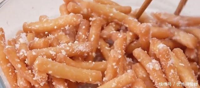 白糖|过年吃的零食江米条,不用买,在家自己做,香甜又酥脆,过年必备