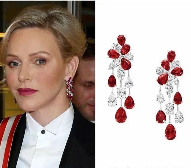 耳环 新年就是要红!王室红宝石珠宝看起来!