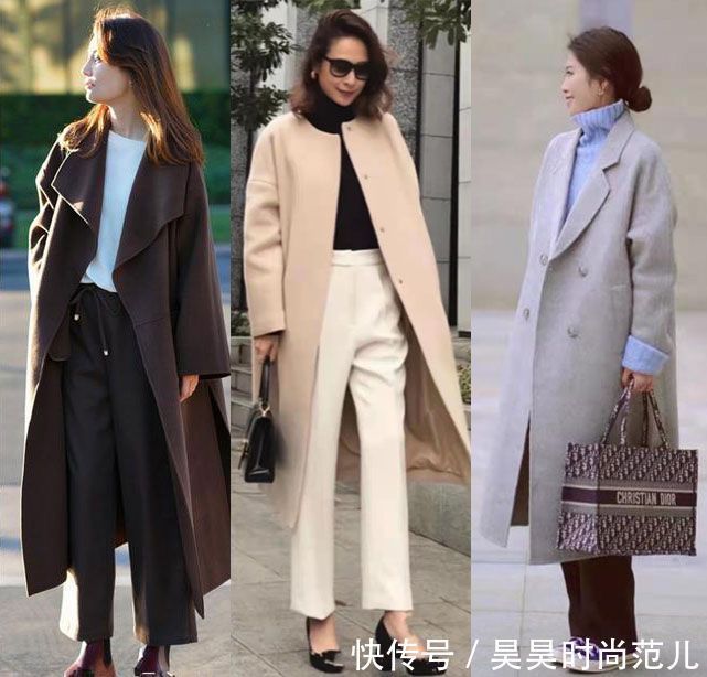烟管裤 寒冷冬日穿大衣，除了可以搭配打底裤，这4款裤子穿搭也非常洋气