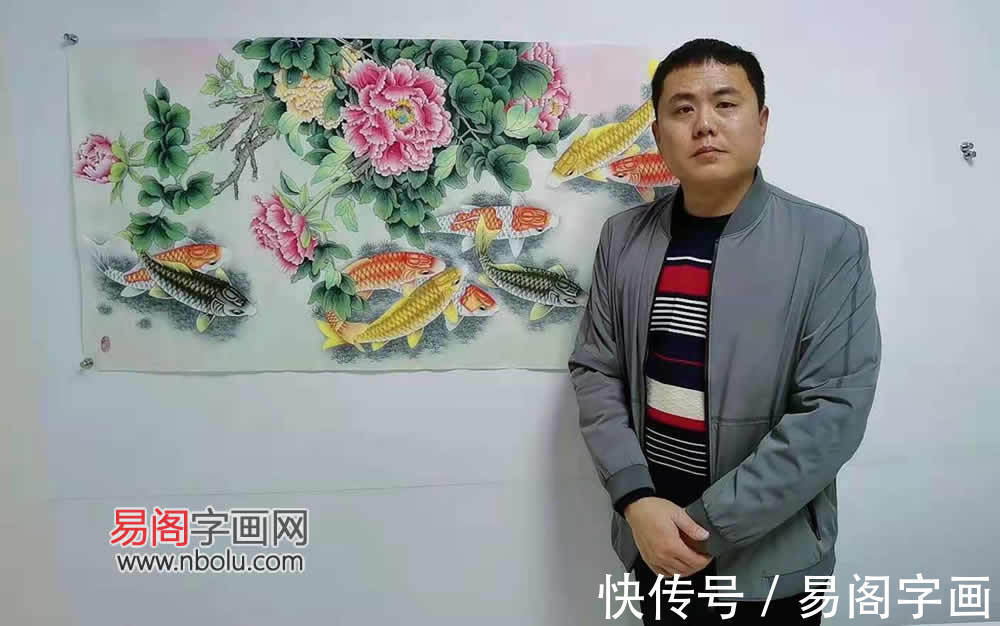 工笔花鸟画$胡记领 工笔重彩传承人 工笔花鸟画领军人物