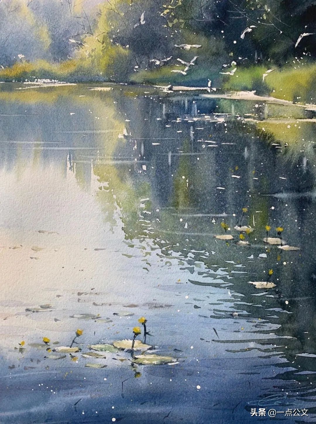 艺术家|流淌的水彩原来是这样的：充满活力与动感