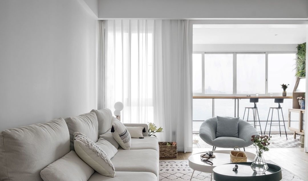 阳台|向往田园生活的夫妻俩,把家装得清爽大方,还有让人快乐的大阳台