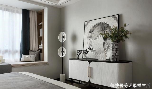 背景墙|有一种诗意，叫做新中式，158㎡家居设计，处处皆是诗情画意！