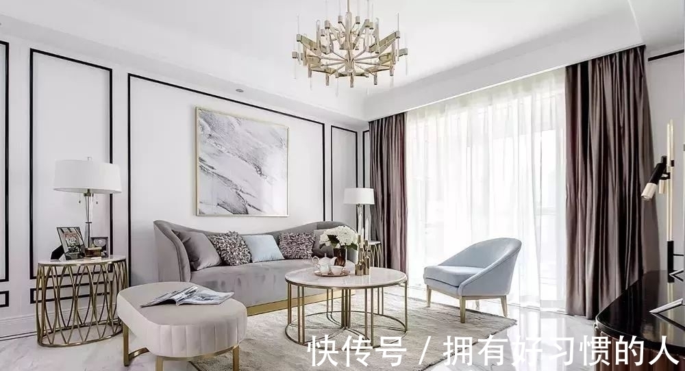 黄铜|客厅别再乱装了,如今流行轻奢风,精致漂亮上档次,太羡慕!