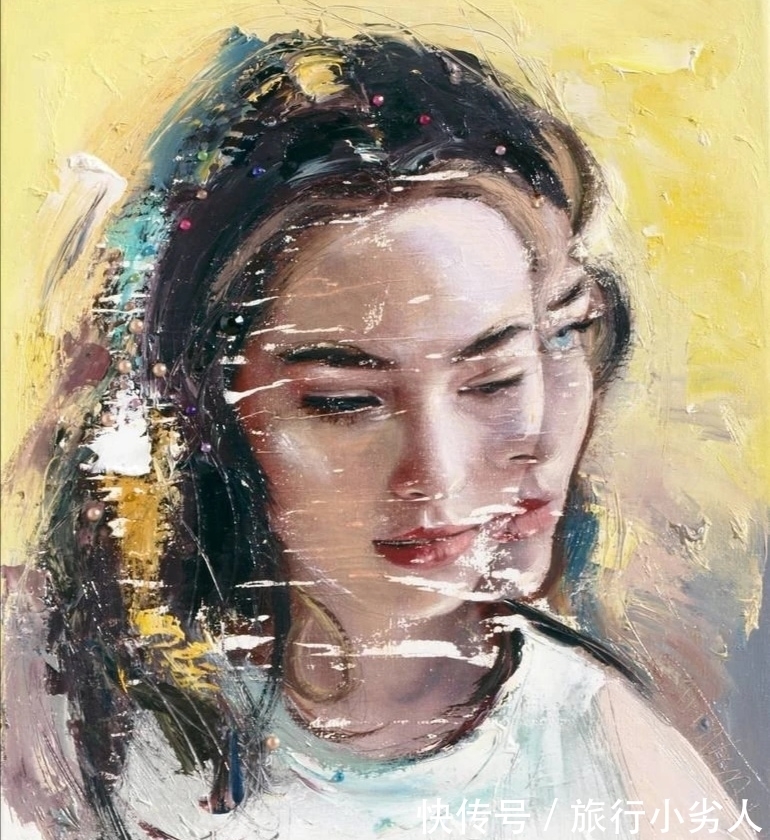 他用恣意洒脱的笔触,画出的女子顾盼生姿