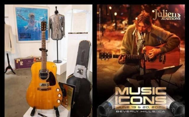 公开|科特·柯本生前最后一次公开表演弹奏的吉他拍出600万美元天价