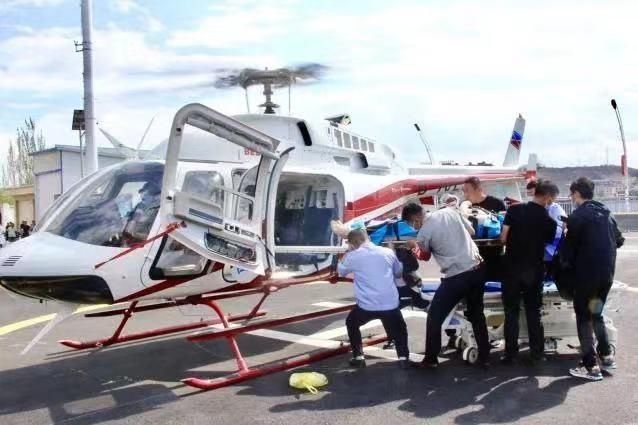 神木市|陕西一村民摔倒重伤被直升机26分钟送医 这条空中救援通道是如何搭建的？