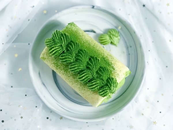 桦桦|爱心抹茶蛋糕卷