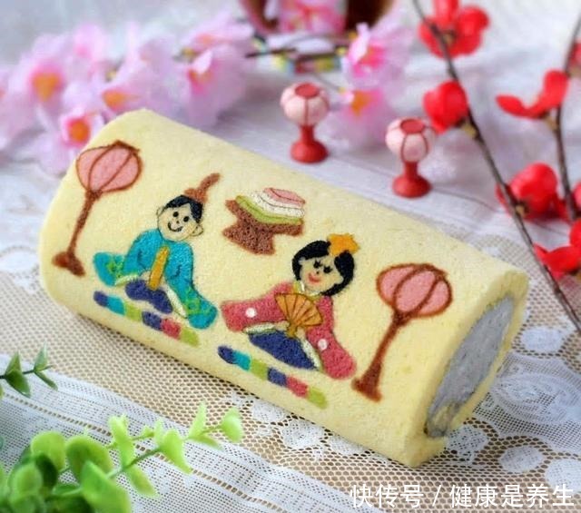 不忍下口的彩绘蛋糕卷,治愈你的小情绪!