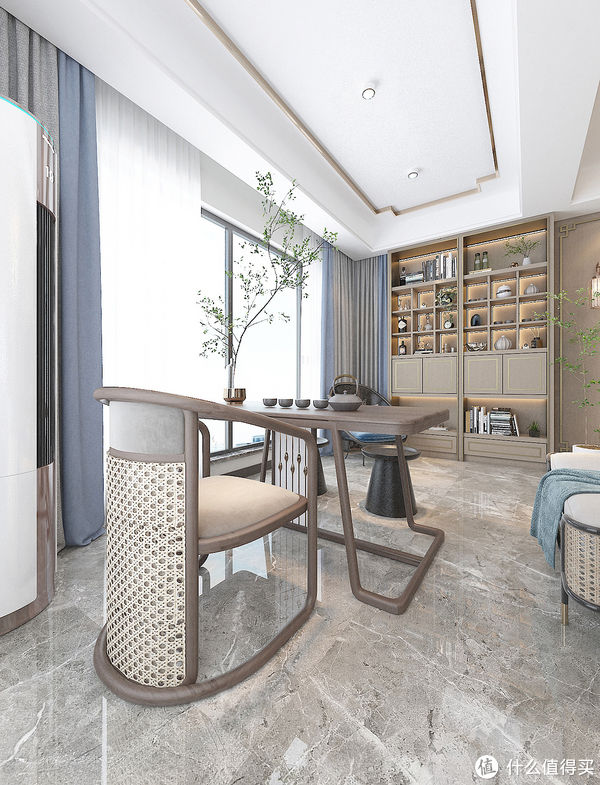 中式风格|长沙夫妻的新家，122㎡现代新中式，去繁就简，打造温馨舒适的氛围