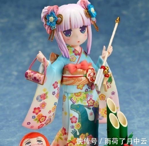 小林家的龙女仆|龙女仆要出康娜和服手办,呆萌的样子太可爱,左下角的才川很搞笑