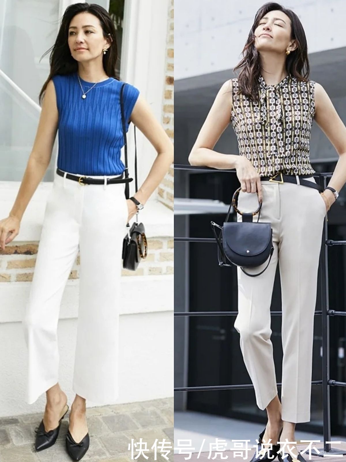 翻倍|50岁女人穿衣关键在配饰，懂得用“腰带”打造高腰线，惊艳感翻倍