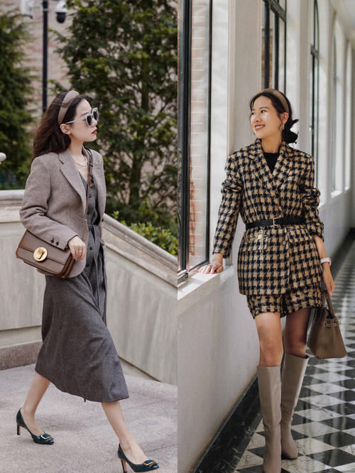 40＋女人穿西装不要总“一身黑”，试试这几种颜色，高级又优雅