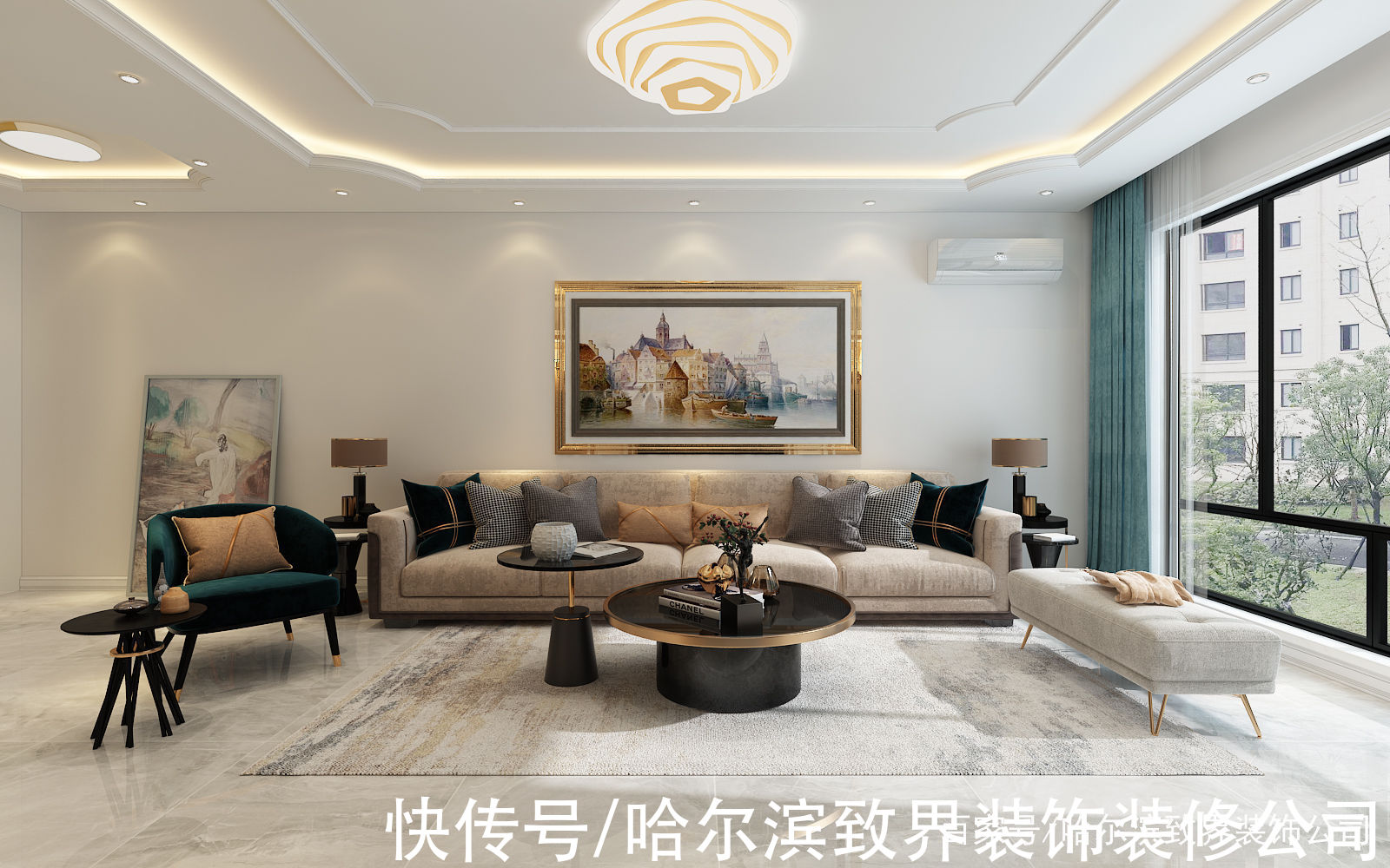 简欧风|汇龙拾光里65.5㎡融入现代元素的简欧风带给家人数不尽的舒服