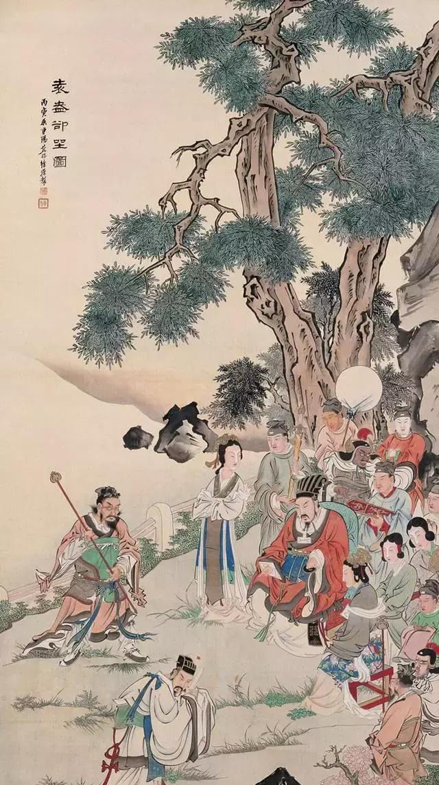 曾经比张大千出名|他和张大千的仕女画,你更喜欢哪个?