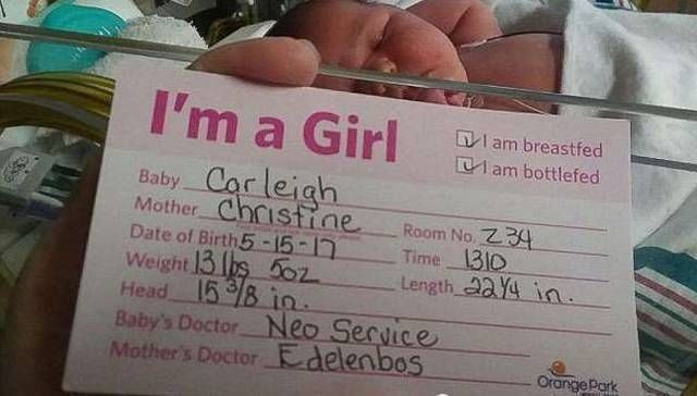 女婴|孕妇以为自己怀了双胞胎,剖腹产下宝宝后,宝妈太意外